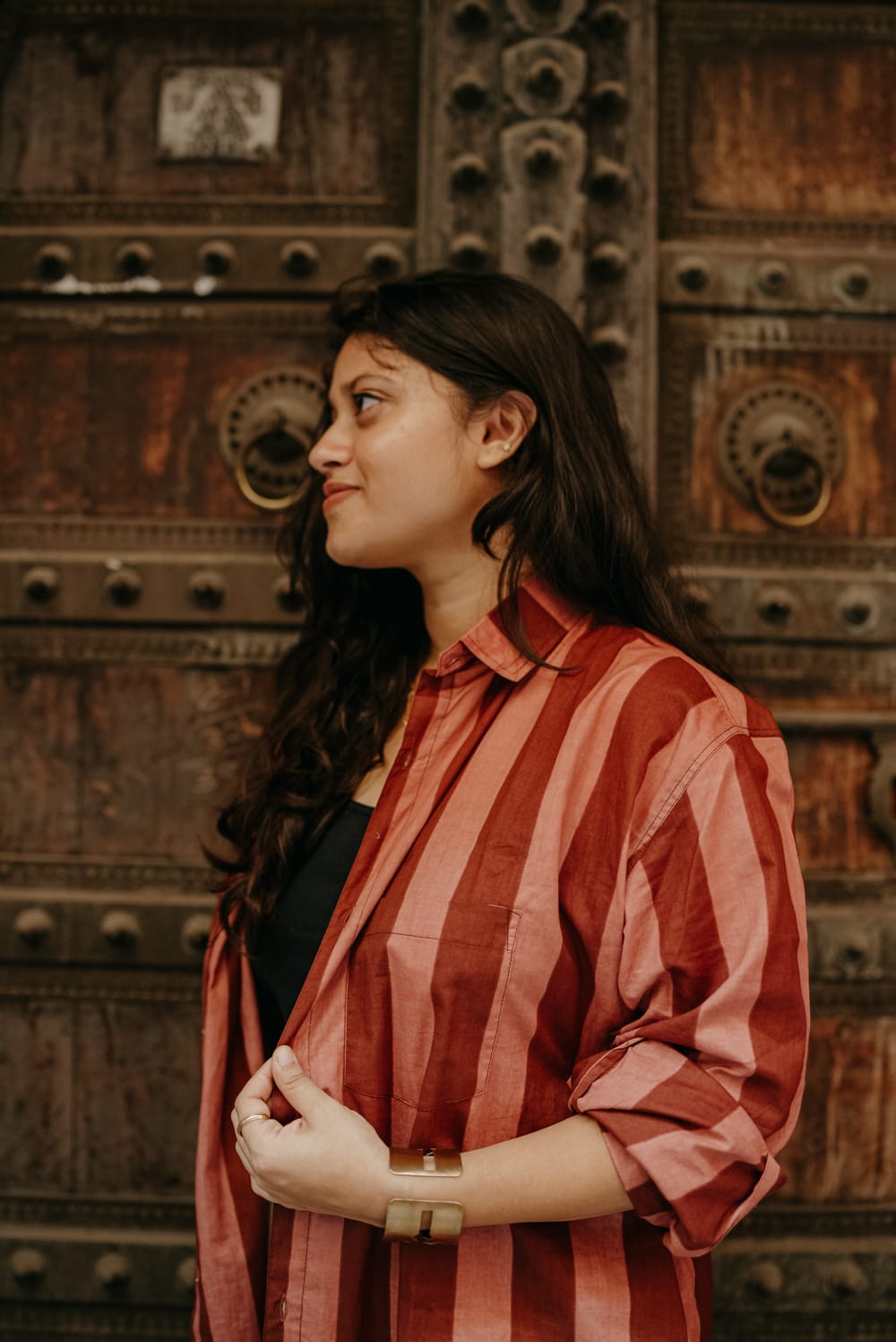 The Striped Shirt in Mocha
